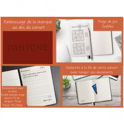 Carnet de notes A5 PANTONE® RIGIDE marquage