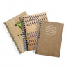 Carnet écologique A5 couverture bois made in FRANCE avec marquage inclus