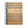 Carnet écologique A5 couverture bois made in FRANCE avec marquage inclus