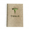 Carnet écologique A5 couverture bois made in FRANCE avec marquage inclus
