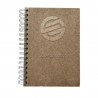 Carnet écologique A5 couverture bois made in FRANCE avec marquage inclus