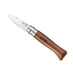 copy of Couteau OPINEL® à huîtres fermant Lame acier INOX manche bois bubinga avec marquage inclus laser