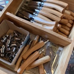 copy of Couteau M® en bois chêne avec marquage inclus laser